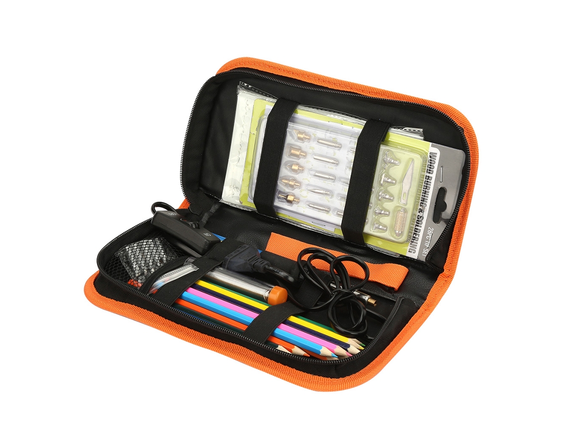 Kit De Queima De Madeira E Pyrography Laxiscreed Com Potência De 60w E Temperatura Ajustável