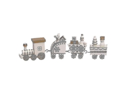Decorações De Natal Requintadas Trem De Cinco Seções, Desenho Animado Natalino, Presentes Infantis, Enfeites De Madeira Para Janelas. Hengjian