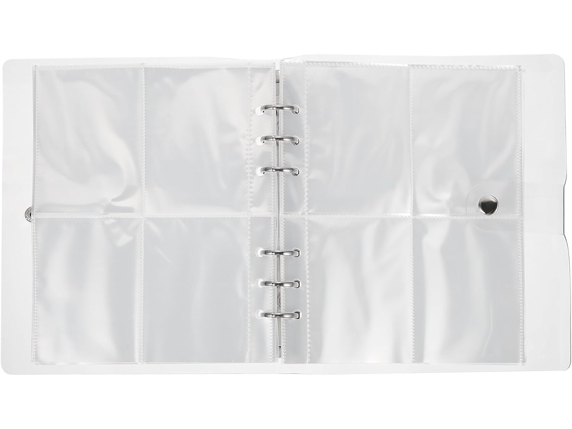 Holibanna Álbum Photo Pochette Argenté 3 Pouces En Pp Et Metal - Classeur À Feuilles Amovibles Pour Protéger