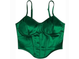 Camisola De Corset Feminino Enrola Peito Curta Df