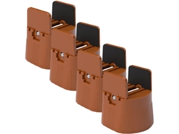 Elevadores De Móveis Ajustáveis De 1 A 50 Mm, Antiderrapantes, Em Abs, Para Pés De Móveis.