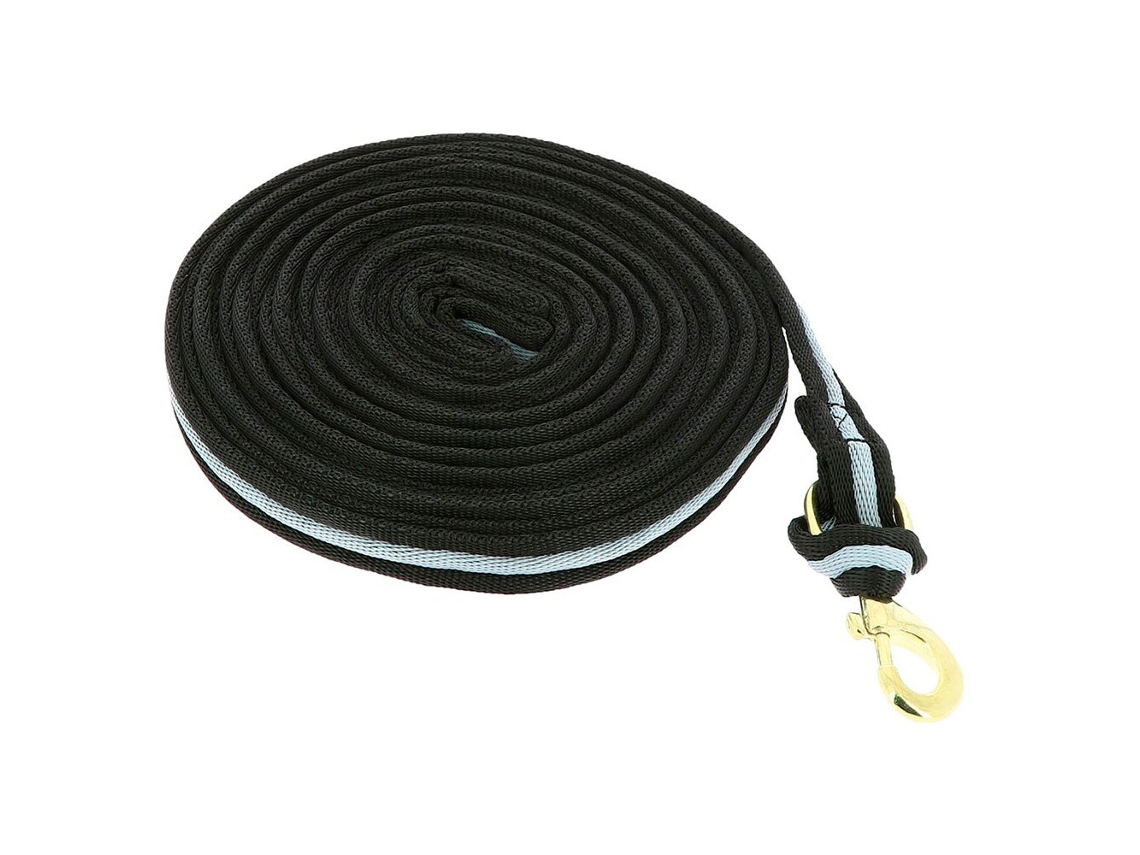 Cabo de Exercício Acolchoado Preto 8 Mnorton Equestrian