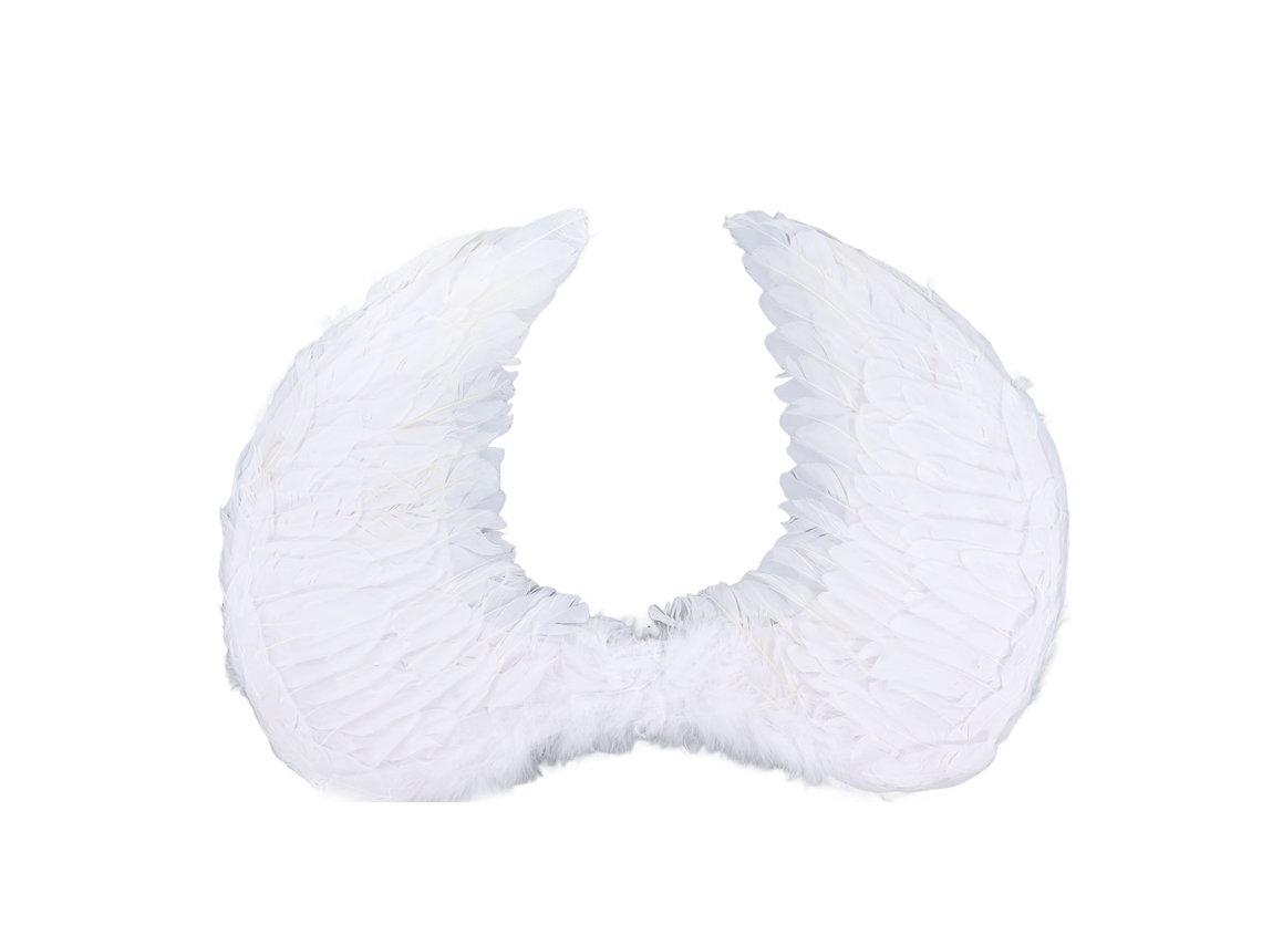 Primerox asa de Pena Adulto Criança Cosplay Halloween Natal Festa Acessório Branco S 43x33cm