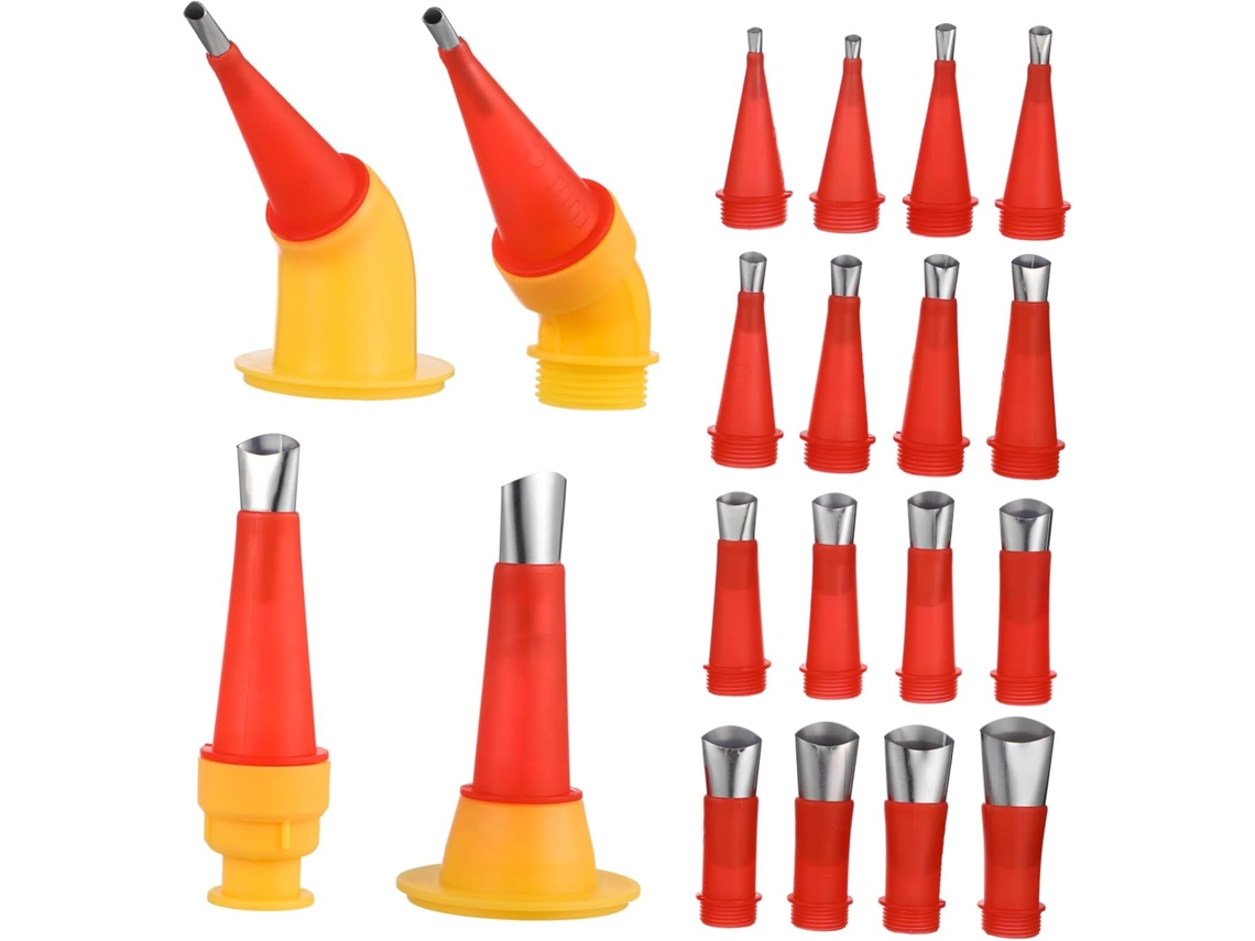 Conjunto De 24 Peças De Bicos Aplicadores De Silicone Para Calafetagem.