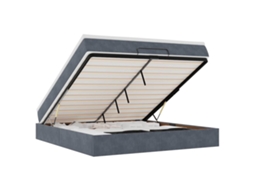 Ottoman Bed, Ottoman Beds Vidaxl Cinzeto Veludo (160 X 200 Cm)