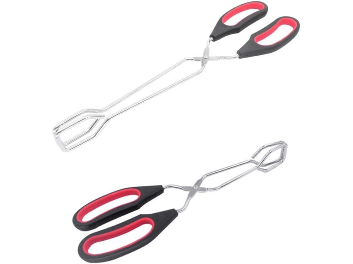 Conjunto Ciieeo De 2 Peças Com Pinças Para Alimentos, Tesoura E Pinça Para Pão, Ideal Para Churrasco E Cozinha, Tamanhos