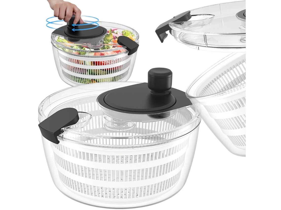 Centrífuga De Salada 4 L, Secador De Vegetais Rotativo