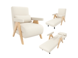 Poltrona 3 Em 1 Conversível Em Sofá-cama Com Assento Estofado Moderno