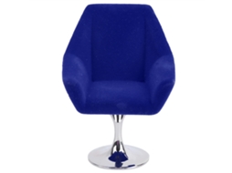 Bjww-sillón Miniatura Para Casa De Muñecas 1:12, Silla Flock Rotativa, Accesorios De Muebles Mini Azul