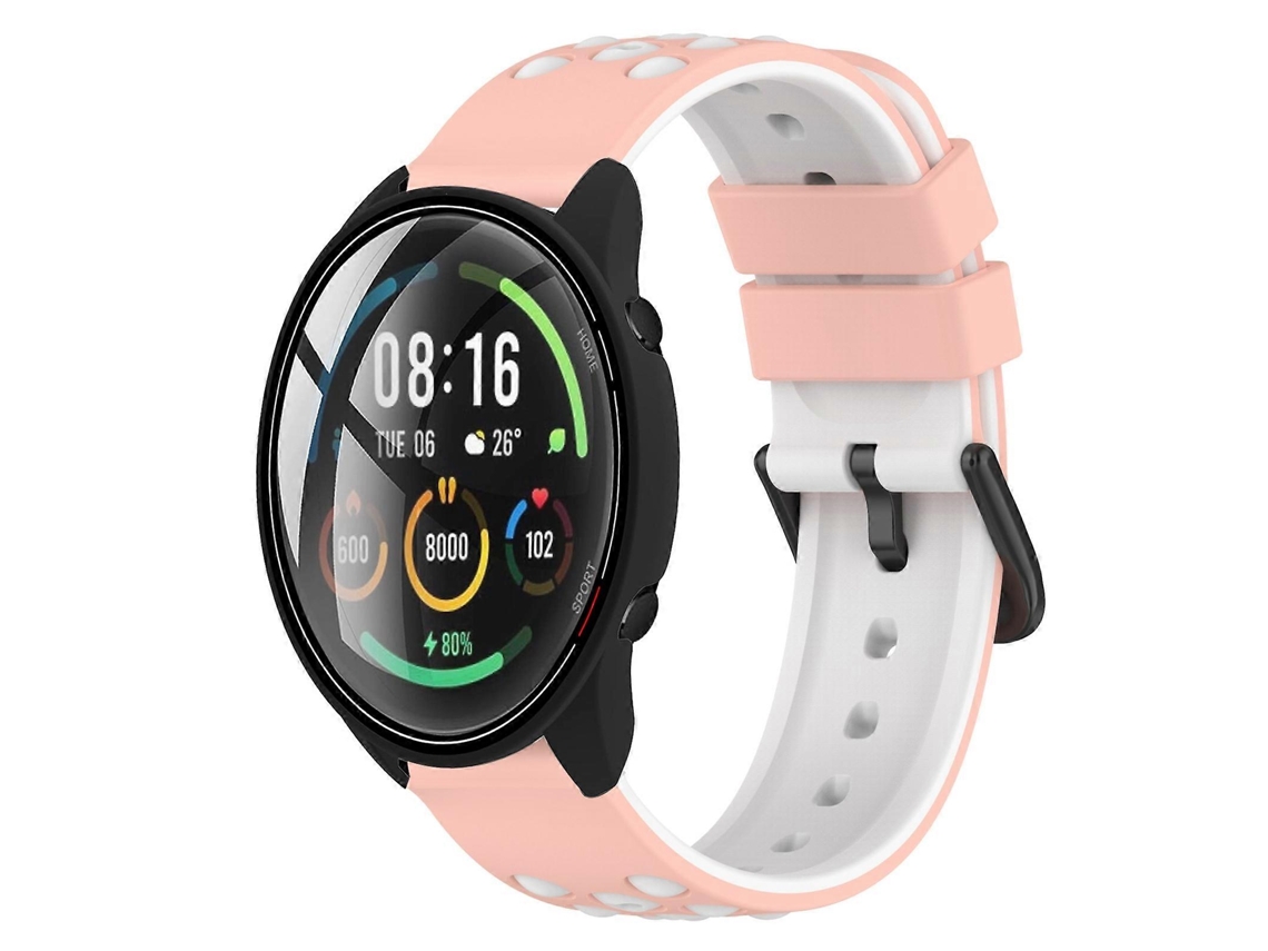 Pulseira De Silicone Poroso Bicolor De 22 Mm Para Xiaomi Mi Watch.