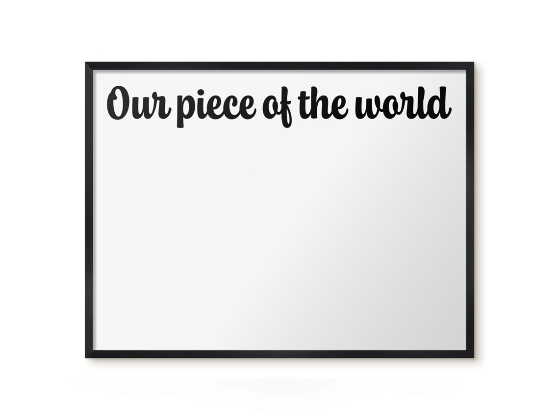 Magnetic Wall Board Our Piece Of The World For The Office Espelharte (80x60 Cm)