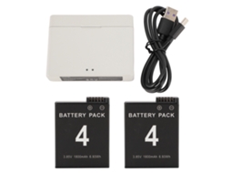 2026 bateria Recarregável e Hub de Carregamento Duplo para Câmera de Ação, Carregador Usb de Bateria