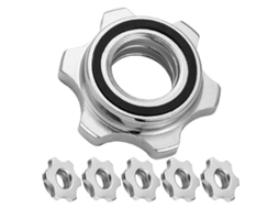 Conjunto De 6 Porcas Segurança Para Barra Peso, Design Antiderrapante,