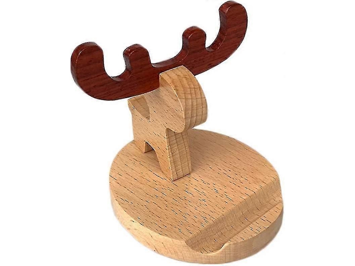 Suporte De Celular E Tablet De Madeira Estilo Desenho Animado