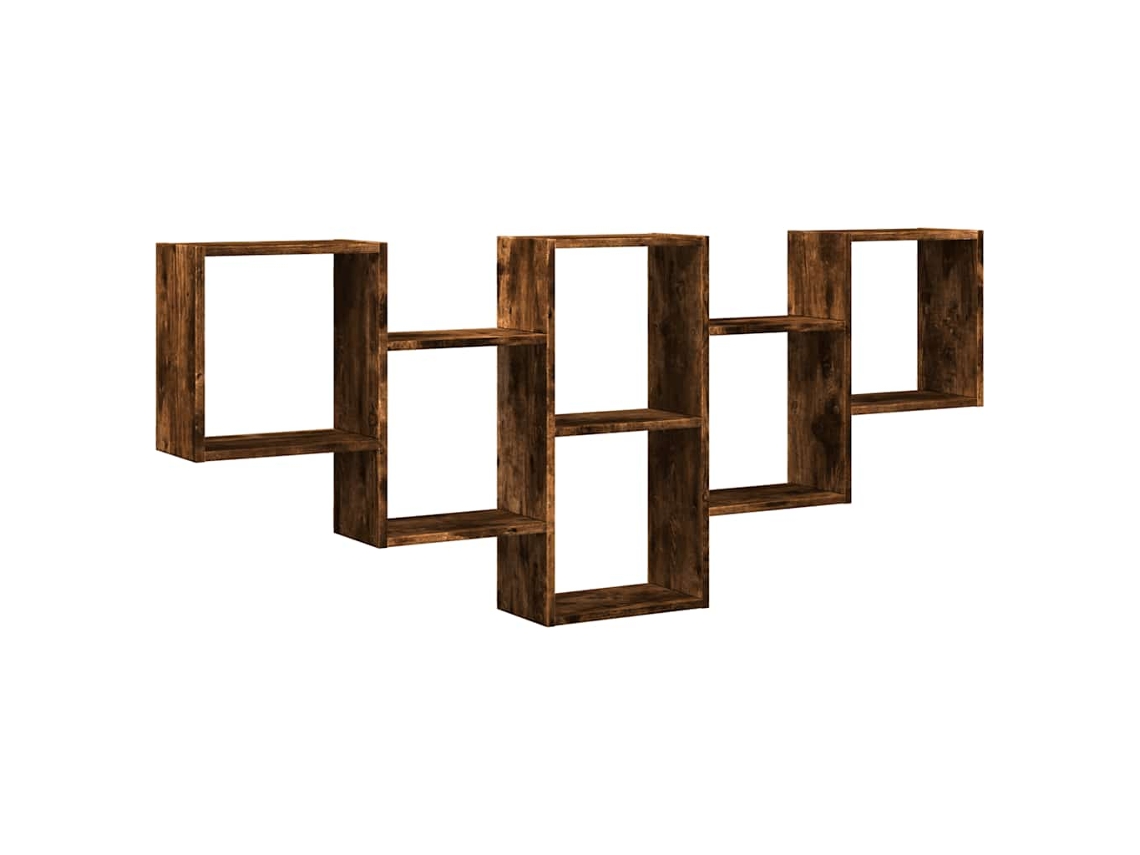 Prateleira de Parede Deriv. Madeira Carvalho Fumado MAISON EXCLUSIVE (159x18x66 cm)