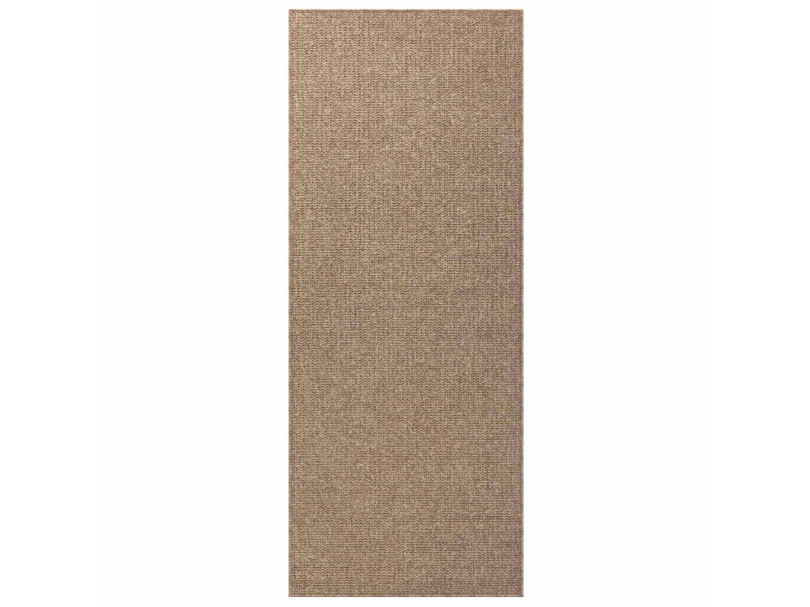 Tapetes de Área Retangular Agira Natural 200 X 80 Cm Poliéster VIDAXL