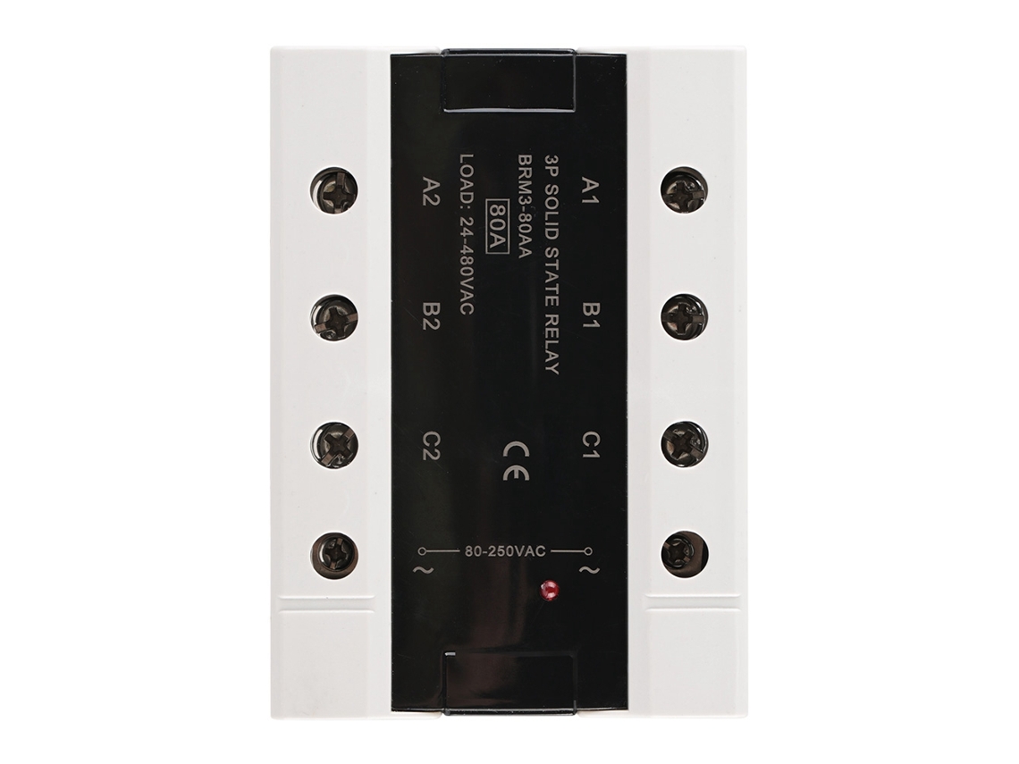 Laxiscreed Relé De Estado Sólido Trifásico 24-480vac 80a Para Controle Eficiente De Potência