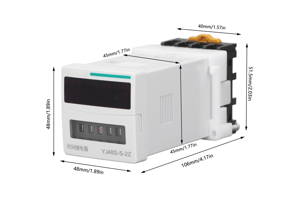 Relé De Temporizador Digital Com Display Programável E Atraso Da Marca Laxiscreed Para Controle Confiável