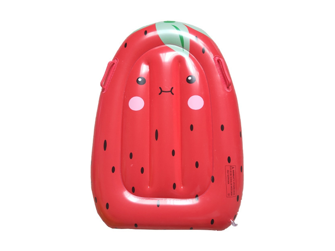 Prancha De Surf Inflável De Fruta Cute Cartoon Com Manoplas Para Piscina Praia Morango Pvc