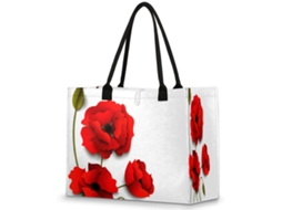 Bolsa Tropicallife Grande e Moderna com Estampa de Papoula para Mulheres Meninas 42 X 17 33 Cm Designs Pa