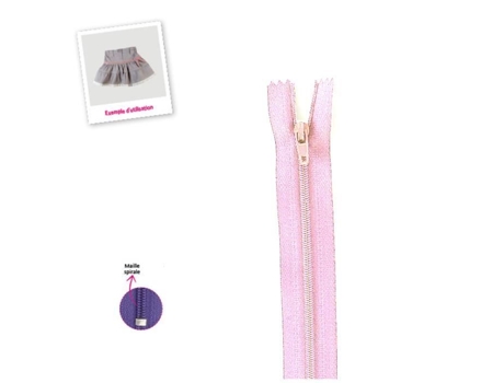 Fecho De Poliéster N°2 Rosa Layette Mediac (10cm)