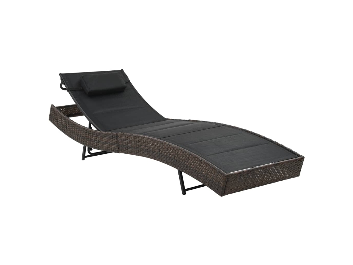 Sunlounger, Sunloungers Vidaxl Multicolor Rattan / Vime (n/a)