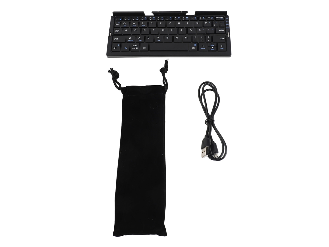 Teclado Sem Fio Bluetooth Dobrável De Bolso