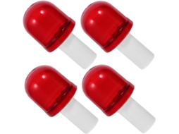 Luzes De Sinalização Em Cones Trânsito Toyvian, 4 Peças, Pp Vermelho, Instalação Rápida, Adequadas Para Segurança Em