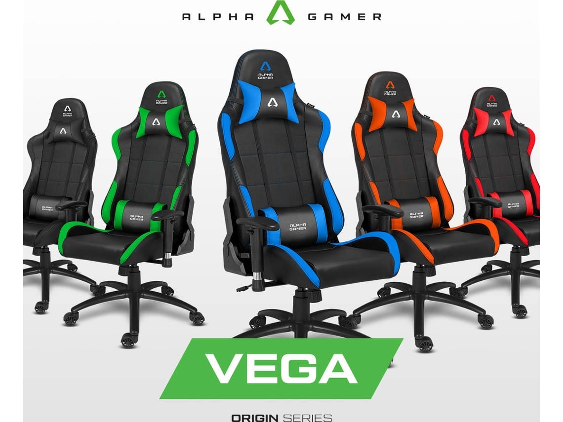 Alpha Vega | Cadeira Gaming e Vermelha Worten.pt