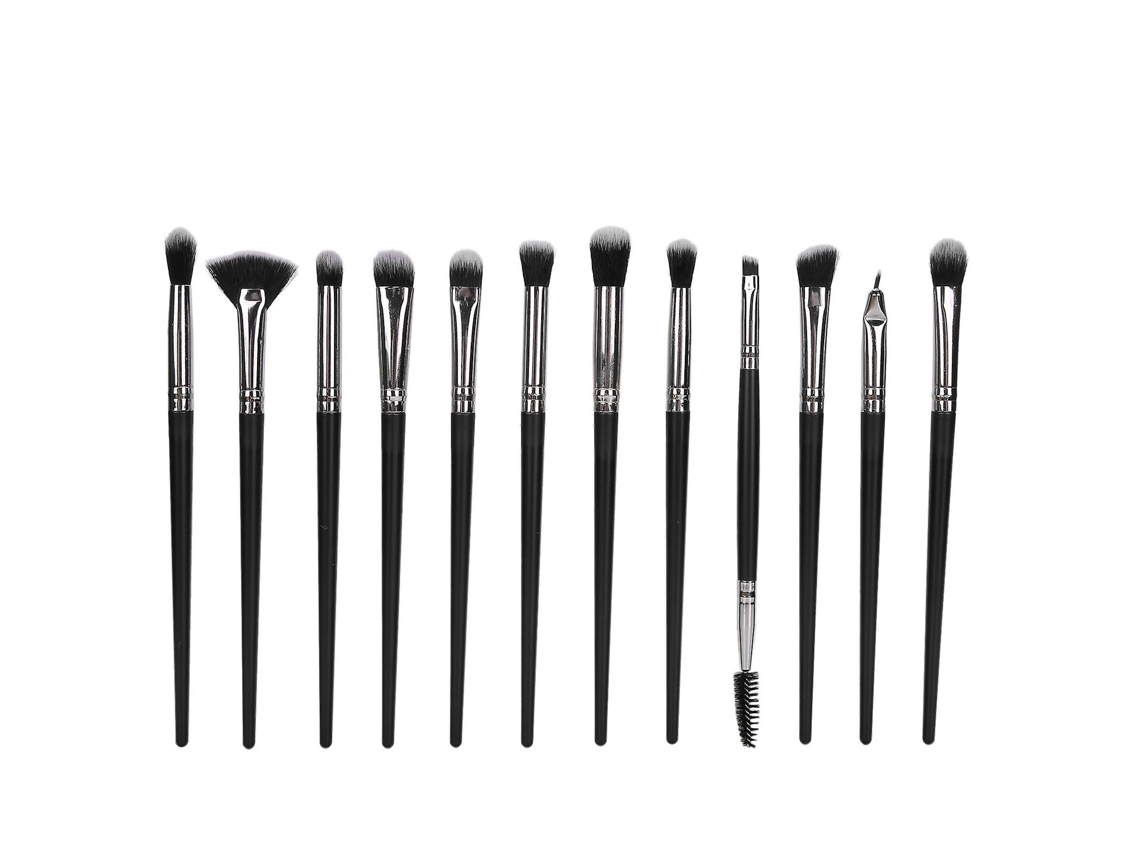 Conjunto De 12 Pincéis De Maquiagem De Náilon Para Base, Blush, Pó, Corretivo E Cílios. Everley891
