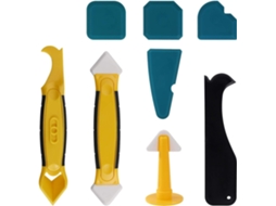 Ferramentas de vedação de silicone, conjunto de 8 peças: bicos, raspadores, aplanadores para banheiro e cozinha | S/MARCA