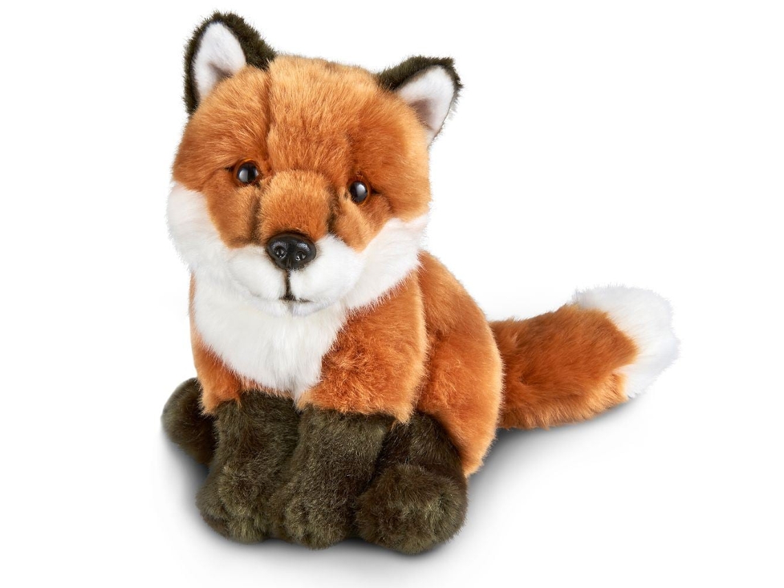 Raposa De Pelúcia Living Nature, Tamanho Médio , Brinquedo Sustentável. (27 Cm)