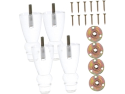 Conjunto De Móveis De Acrílico Estilo Meados Do Século Xx Com 4 Peças, Composto Por Sofá, Poltrona E Mesa.