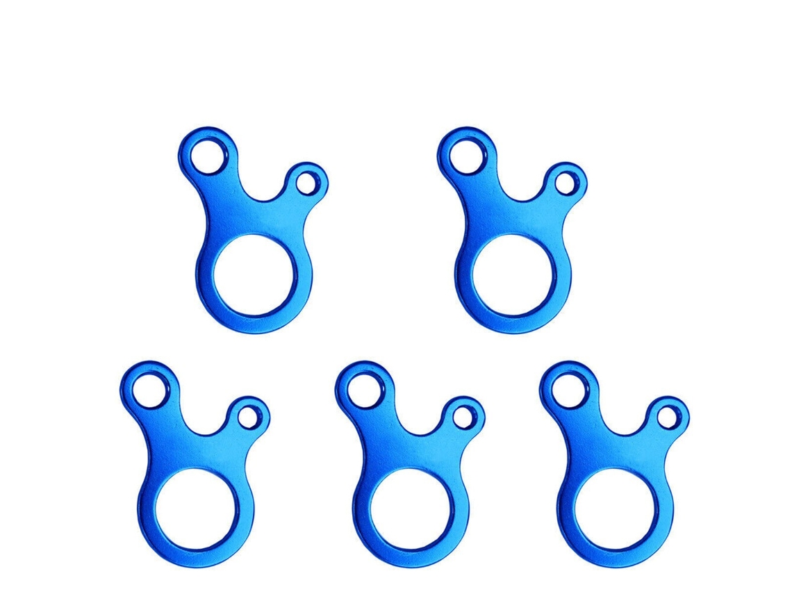 Conjunto de 10 Mosquetões para Fixação Corda Barraca Camping AQUAFORGE