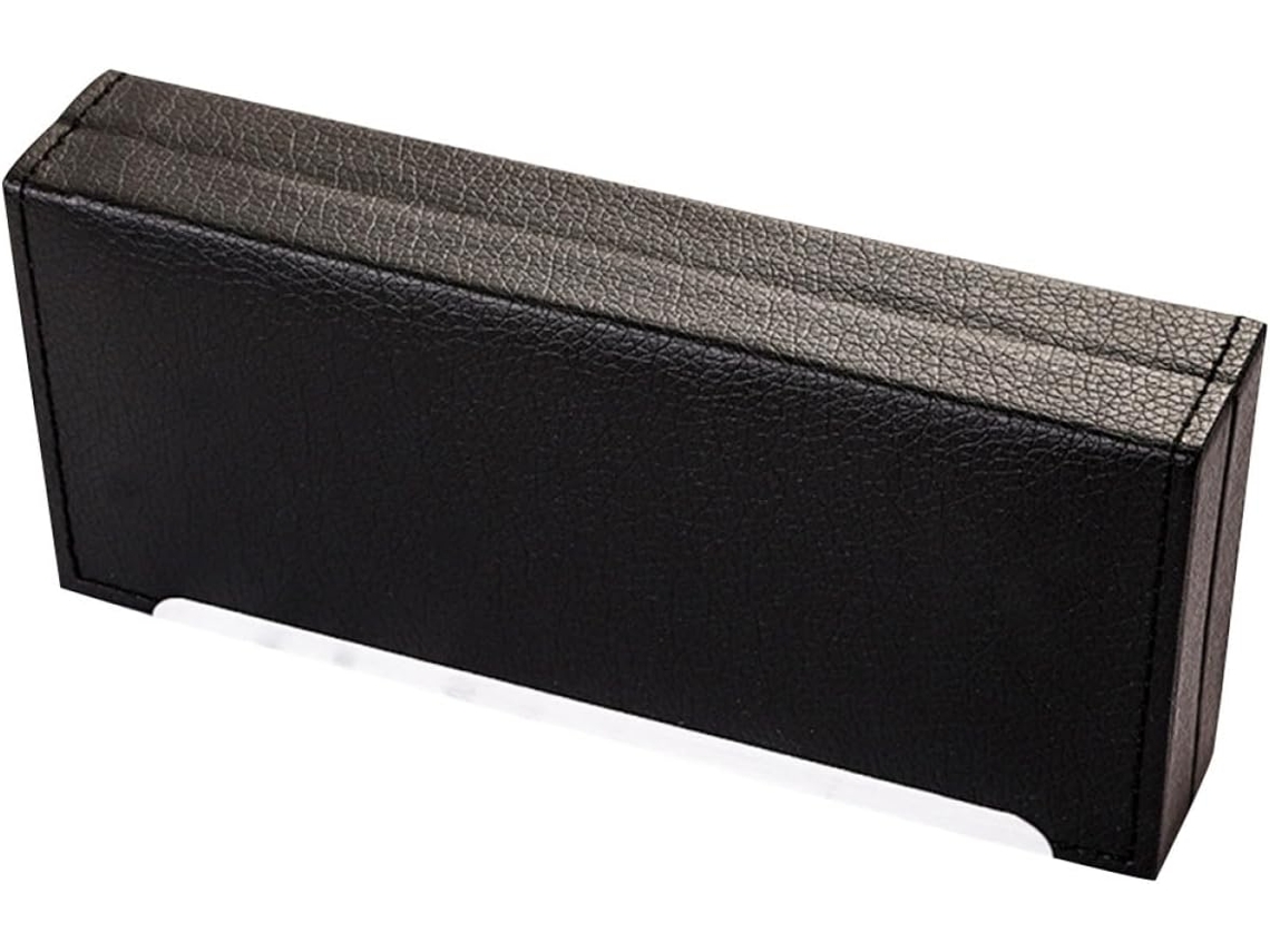 Caneta, para Escritório, Estojo para Caneta em Couro Pu Preto CHABERLU