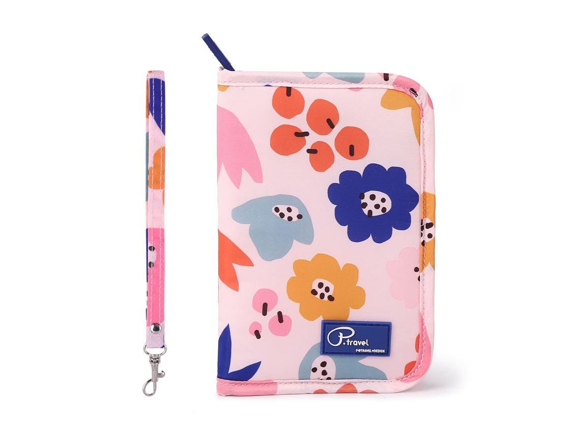 Porta passaporte com Estampa Floral AQUAFORGE