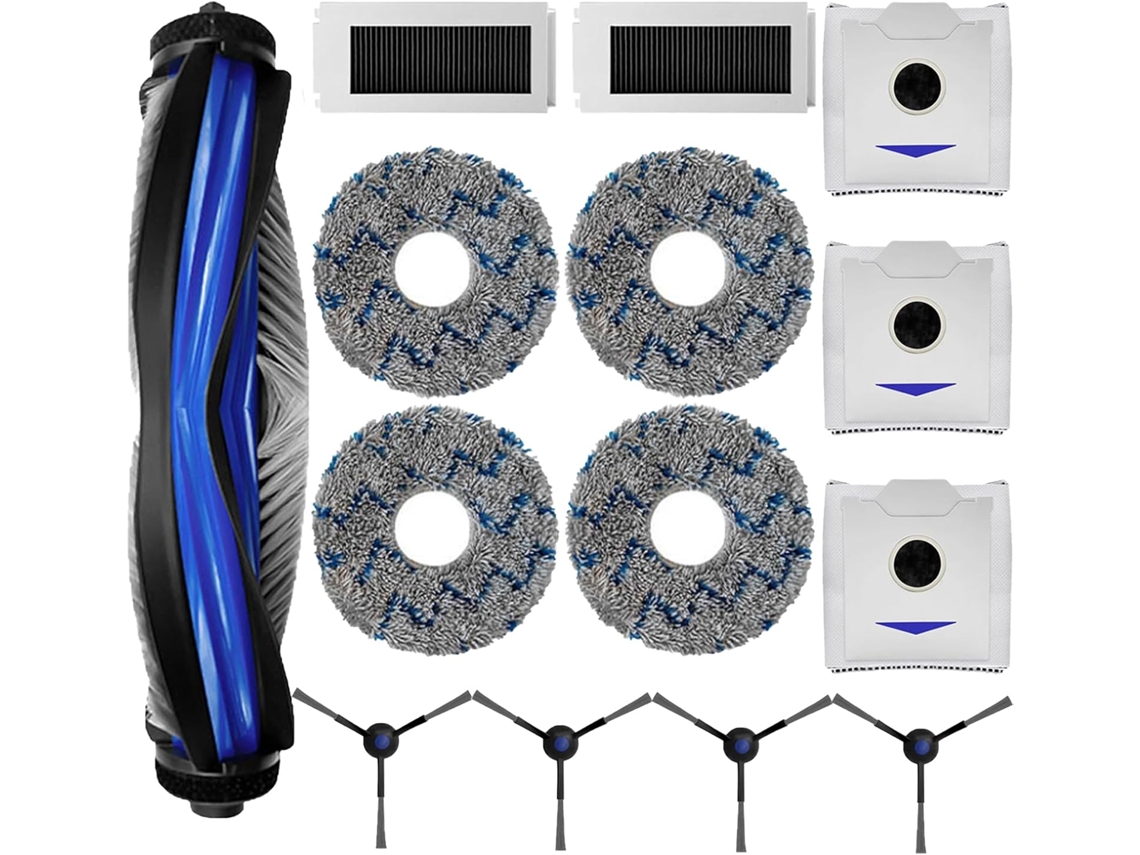 Jogo De 14 Peças De Reposição Ecovacs Debot N30 Pro / N30 Omni / N30 Pro Omni Zeuxo