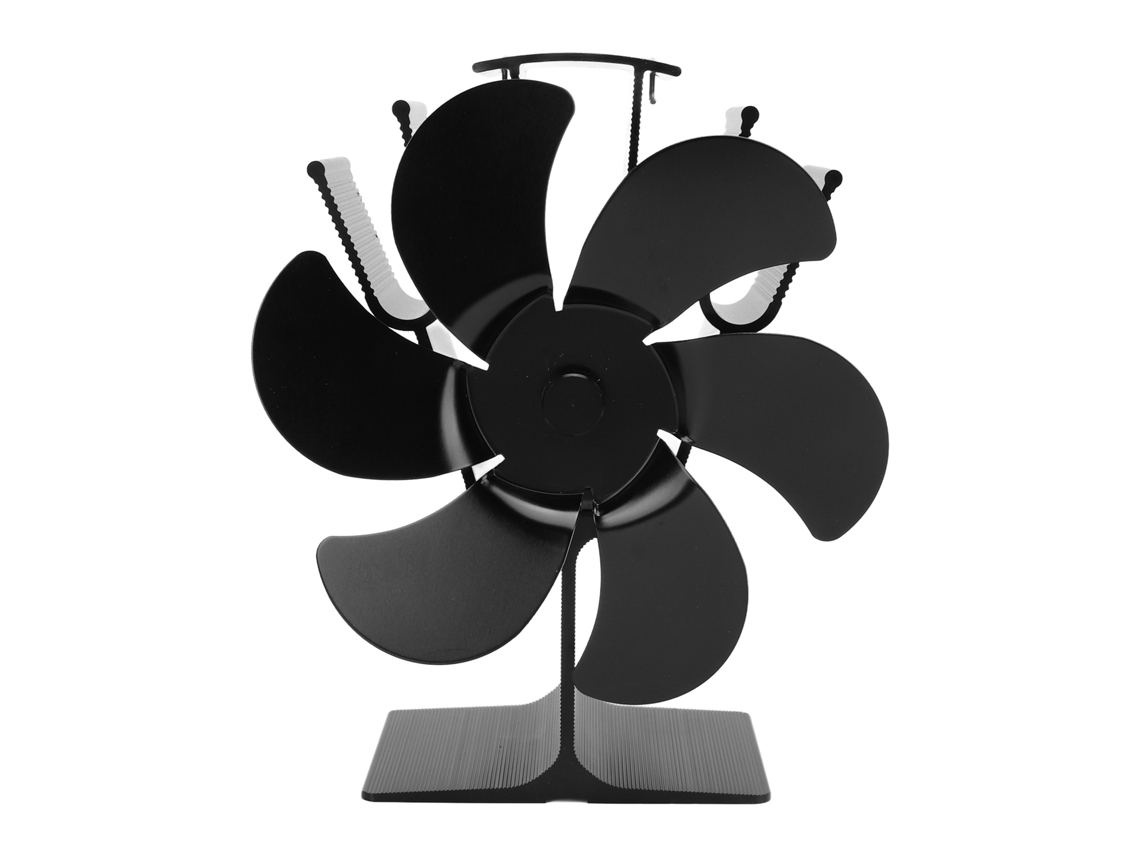 Ventilador de Lareira a Gás LAXISCREED, 6 pás, alta resistência, eficiente, sem eletricidade