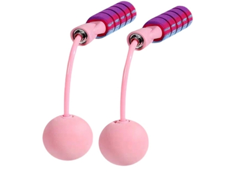 Corda de Pular Sem Fio Estilo Bola Grande Rosa Sakura