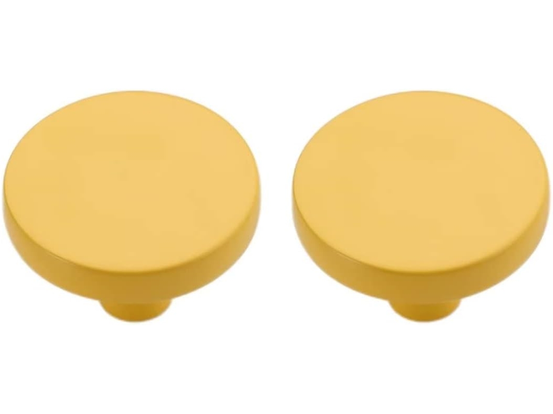Creatdiy 2 Peças Puxadores E Redondos De Liga Zinco Maciço Para Gavetas Cômoda, Armários, Gavetas De Cozinha, Puxadores