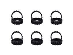 12pcs Pneu Rodas Para Xiaomi Mijia 1c/2c/3c S5 Série/t6/t7 Robô Aspirador Anti-slip Peças Reposição