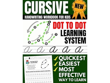 Livro Cursive Handwriting Workbook For Kids Dot To Dot Cursive Practice Book Beginning Cursive de Brighter Child Company (Inglês)