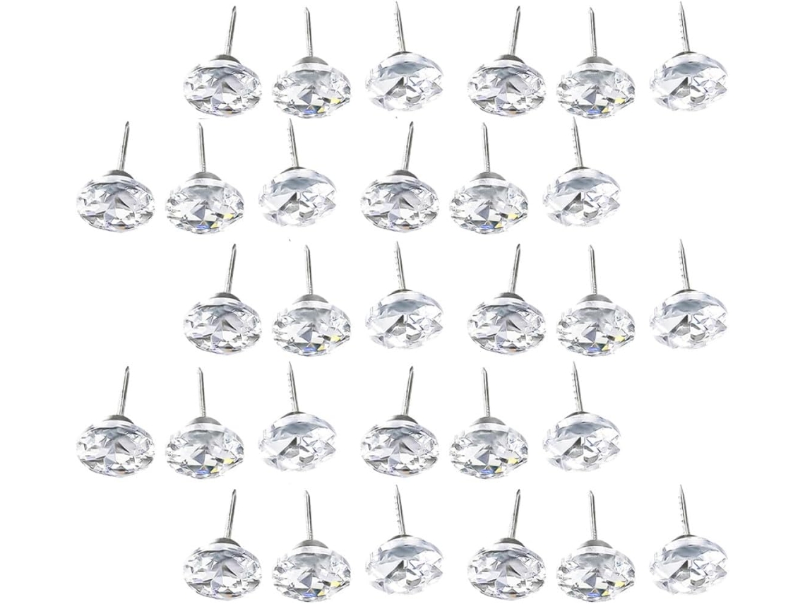 Abaodam 30-tachinhas Decorativas Para Móveis, Botões Para Sofá De Sofá, Pacote Com 30 Peças, Acessórios Para