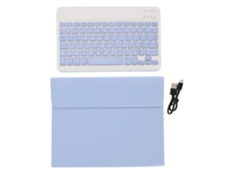 Aetheria capa Protetora de Couro Pu com Teclado Bt 150mah para Ios Pro 11 2024 M4 Roxo