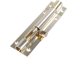 Fechadura De Porta De Latão De 7,6 Cm, 3 Polegadas, Comprimento, Deslizante, Ferrolho Cilíndrico, Dourada