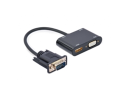 Adaptador Vga Hdmi  Preto*