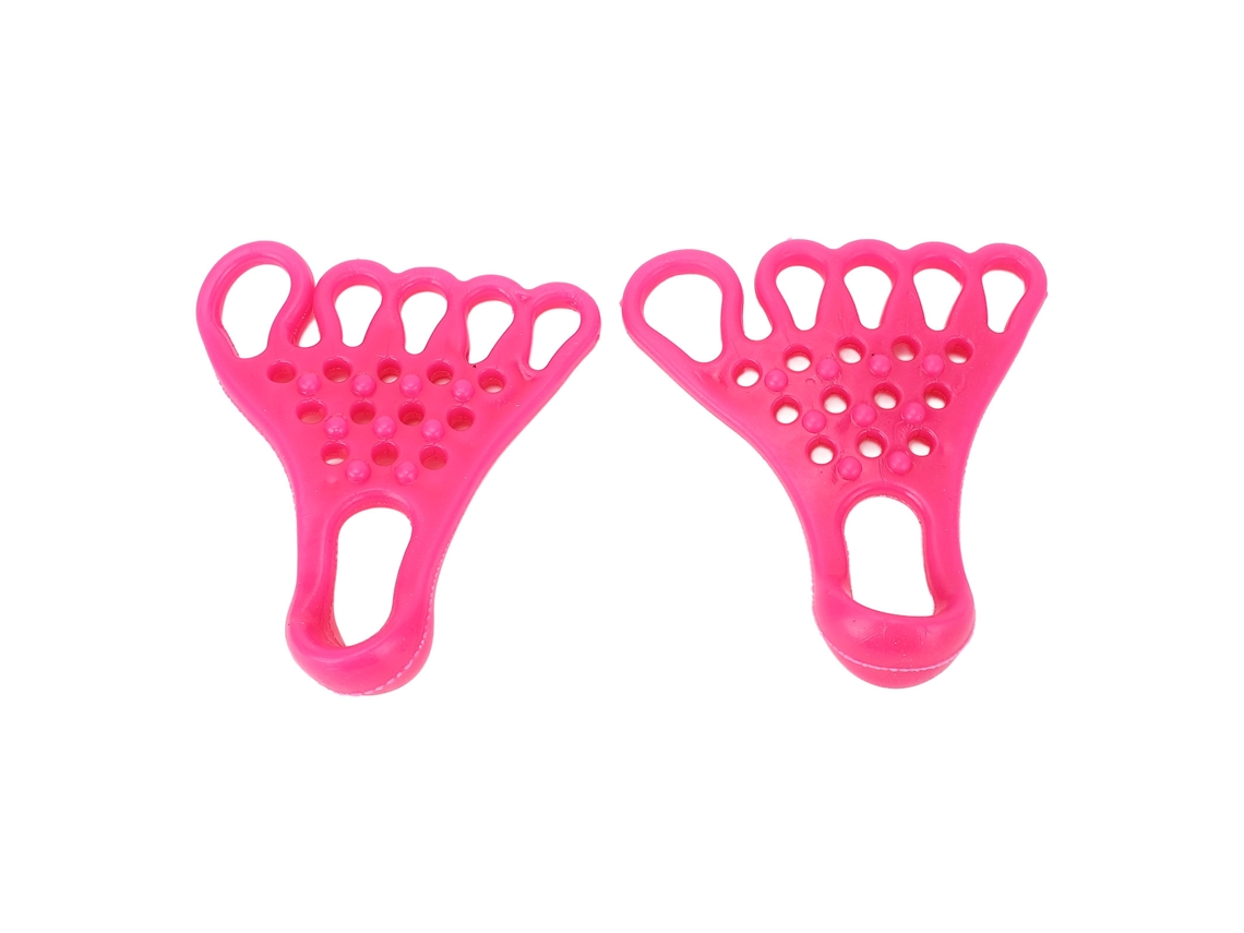Alongador de dedos em TPR 2026 para relaxamento muscular, separador de pés, massagem, fitness, valgo, vermelho/rosa