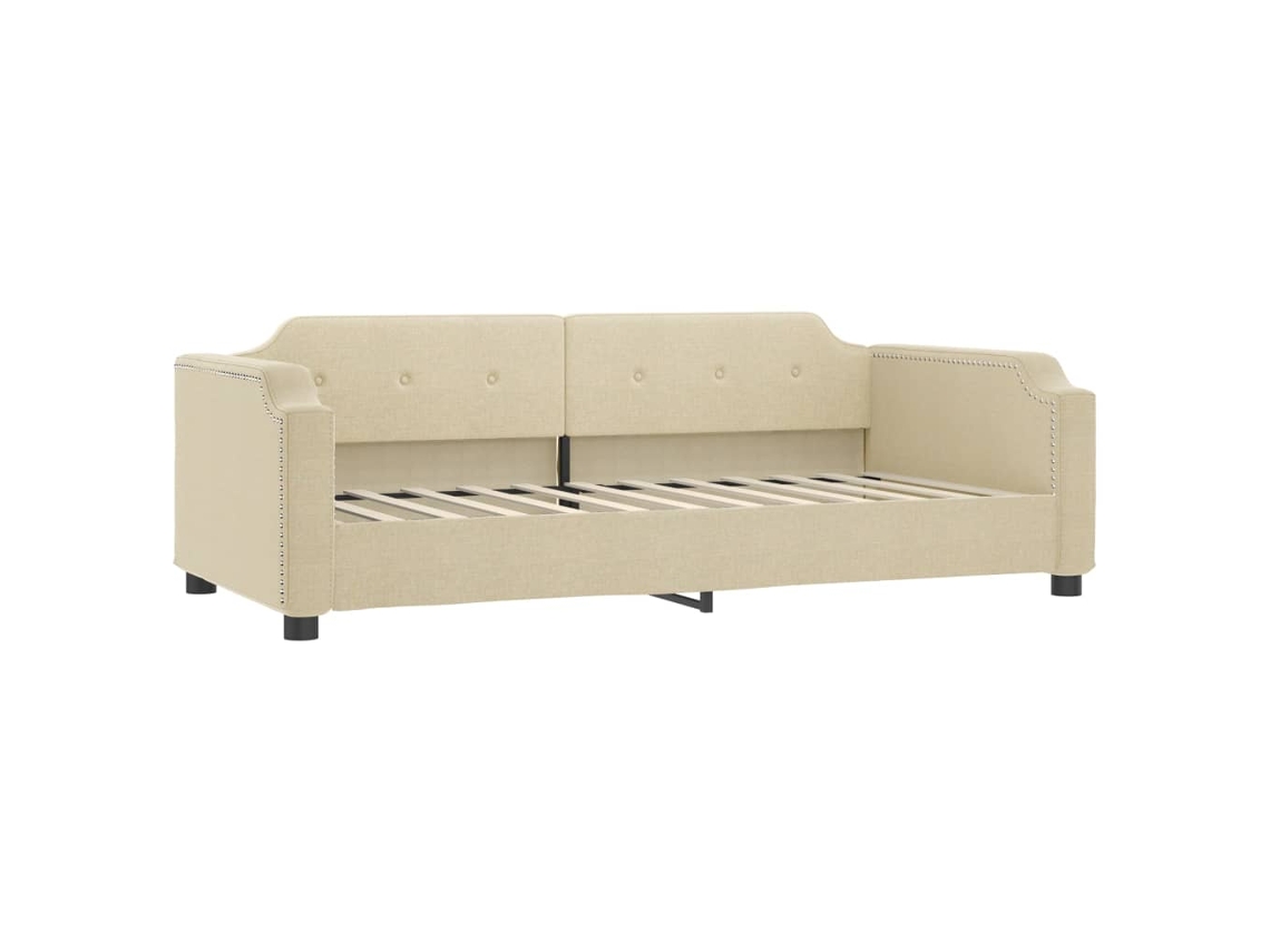 Day Bed, Day Beds Vidaxl Creme Tecido (80 X 200 Cm)