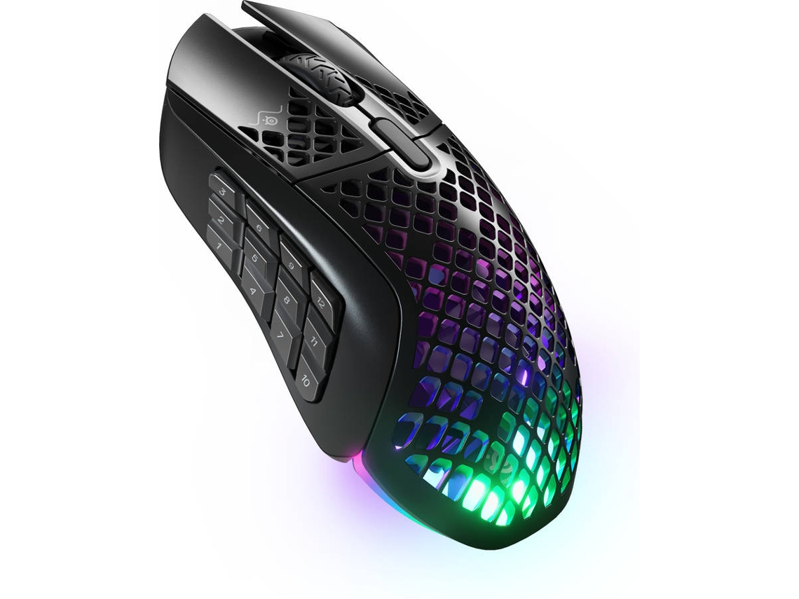Rato Gaming STEELSERIES Aerox 9 (Wireless - 18000 dpi - Preto)