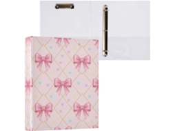 Pasta de 3 Argolas para Tamanho Carta , Organizador Redondas com Prancheta, Prancheta Materiai (27,9 X 21,6 Cm)